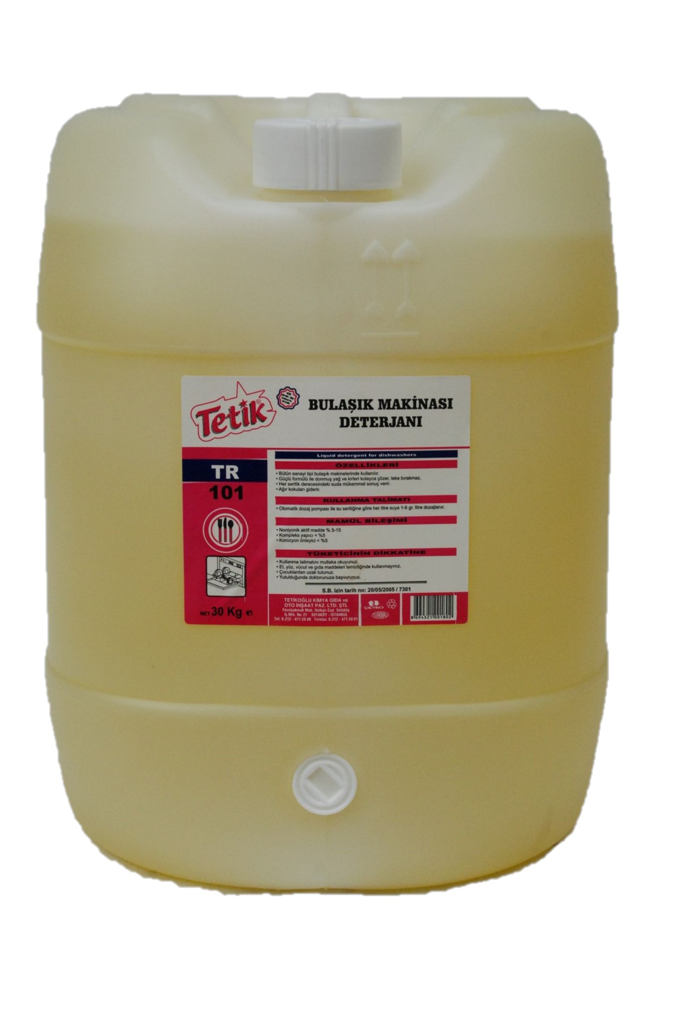 Tetik Makine Bulaşık Det. 30 Kg