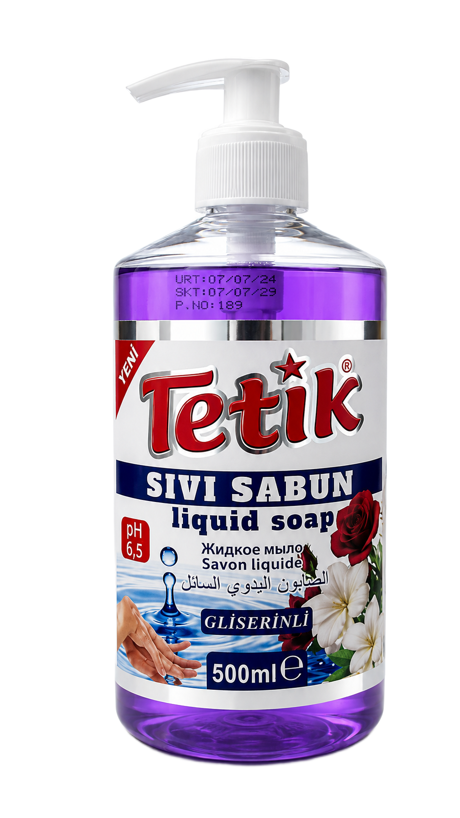 500 Gr. Tetik Lavanta Sıvı El Sabunu ( Toptan )