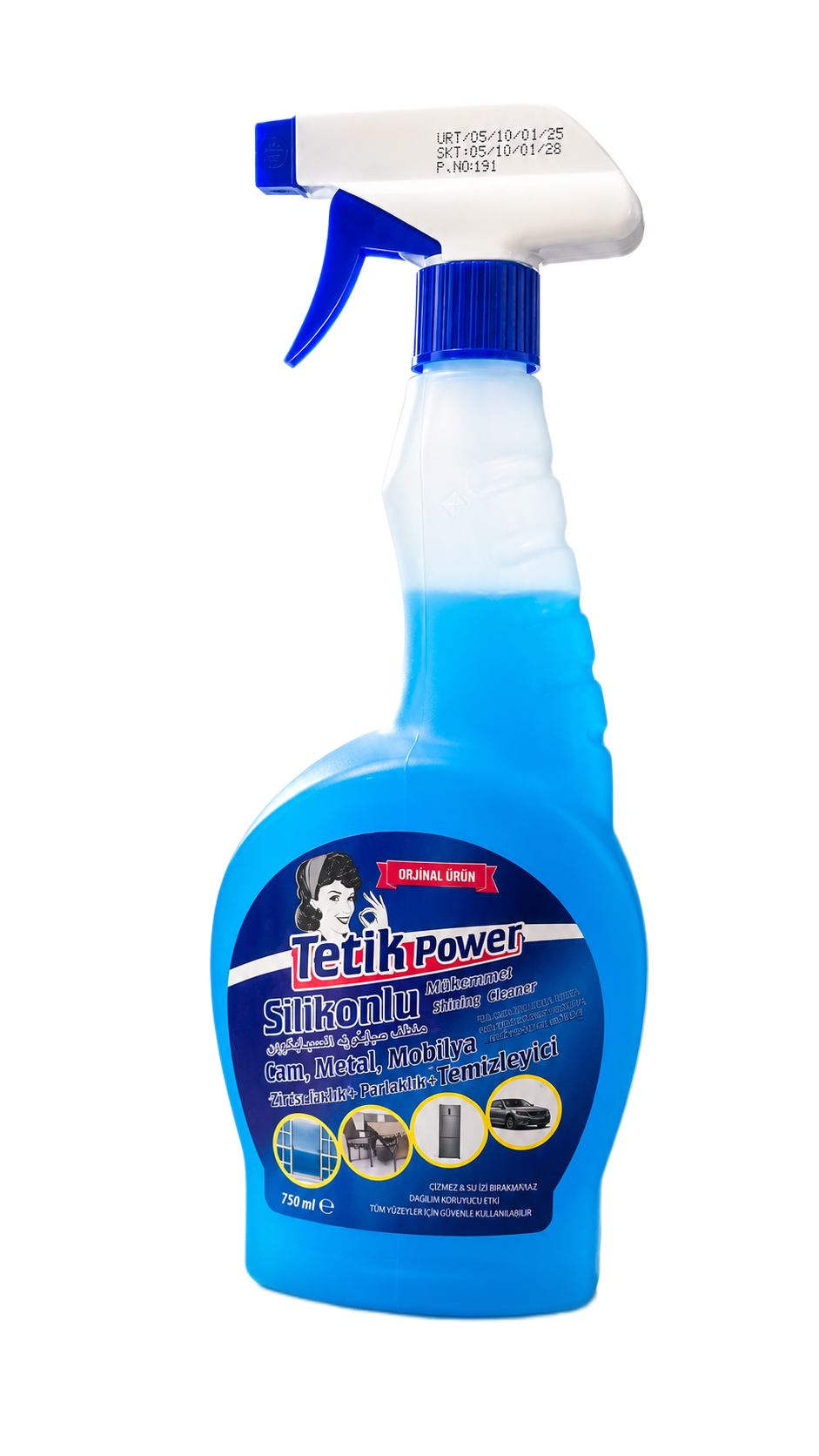 Tetik Power Silikonlu Cam Yüzey Temizleyici 750 Gr.